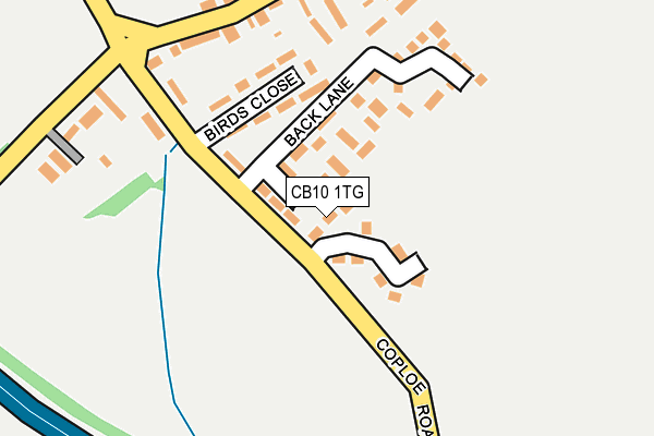 CB10 1TG map - OS OpenMap – Local (Ordnance Survey)