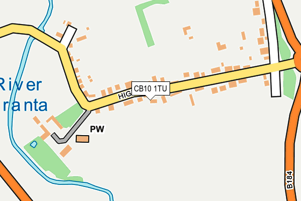 CB10 1TU map - OS OpenMap – Local (Ordnance Survey)