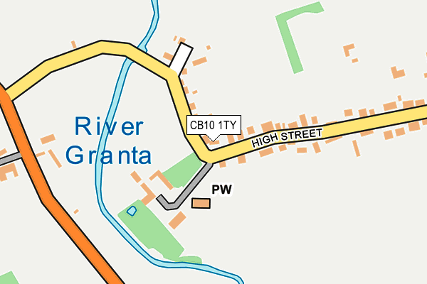 CB10 1TY map - OS OpenMap – Local (Ordnance Survey)