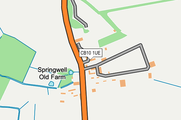 CB10 1UE map - OS OpenMap – Local (Ordnance Survey)