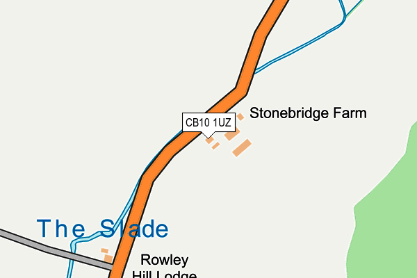 CB10 1UZ map - OS OpenMap – Local (Ordnance Survey)