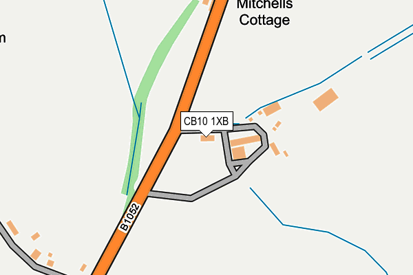 CB10 1XB map - OS OpenMap – Local (Ordnance Survey)