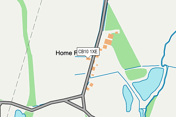 CB10 1XE map - OS OpenMap – Local (Ordnance Survey)