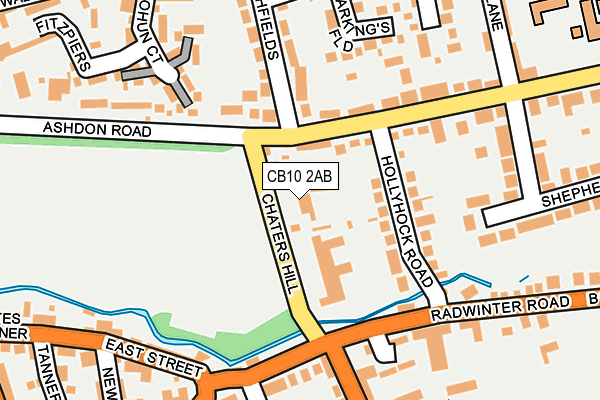 CB10 2AB map - OS OpenMap – Local (Ordnance Survey)