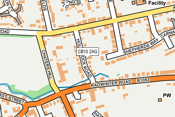 CB10 2AG map - OS OpenMap – Local (Ordnance Survey)