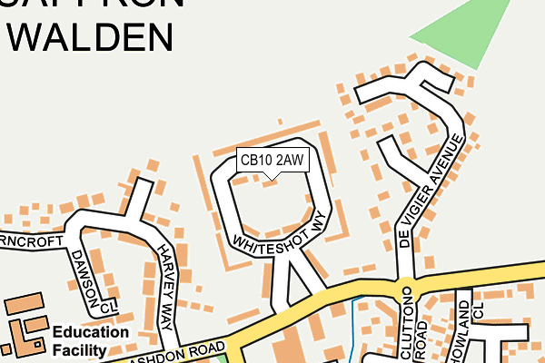 CB10 2AW map - OS OpenMap – Local (Ordnance Survey)