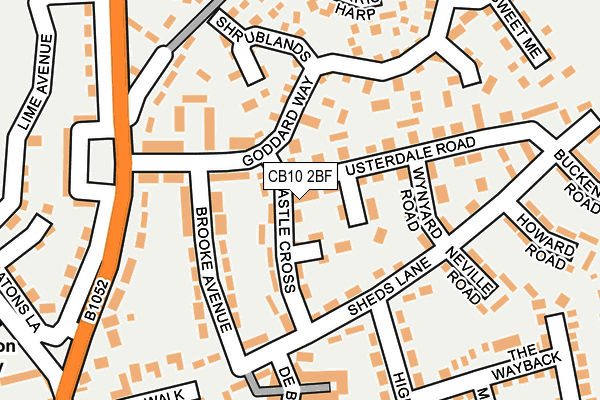 CB10 2BF map - OS OpenMap – Local (Ordnance Survey)