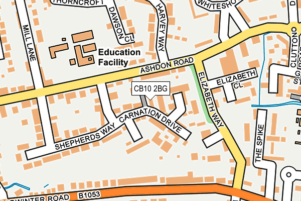 CB10 2BG map - OS OpenMap – Local (Ordnance Survey)