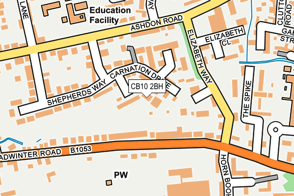 CB10 2BH map - OS OpenMap – Local (Ordnance Survey)