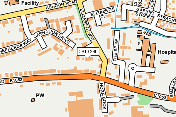 CB10 2BL map - OS OpenMap – Local (Ordnance Survey)