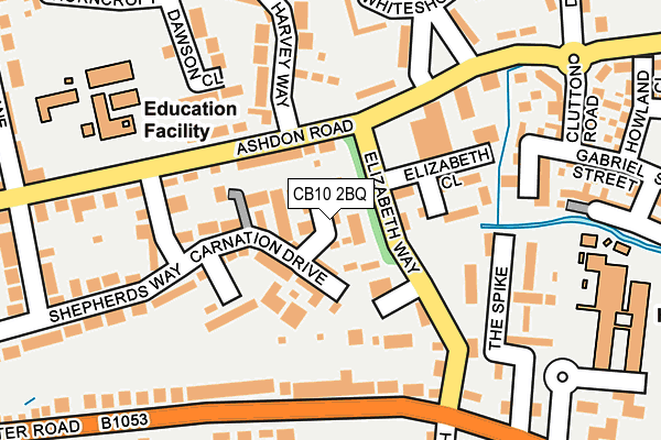 CB10 2BQ map - OS OpenMap – Local (Ordnance Survey)