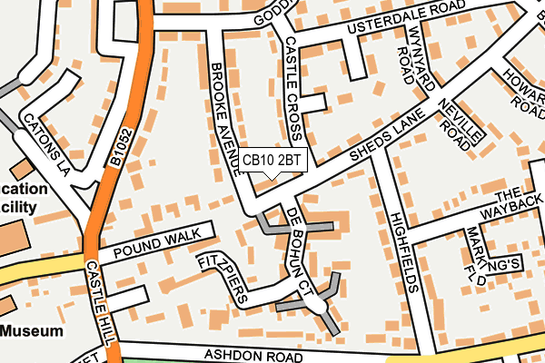 CB10 2BT map - OS OpenMap – Local (Ordnance Survey)