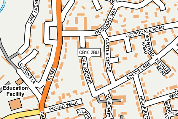 CB10 2BU map - OS OpenMap – Local (Ordnance Survey)
