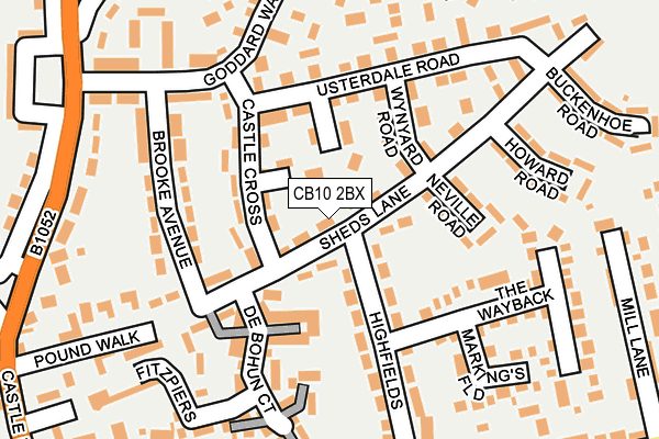 CB10 2BX map - OS OpenMap – Local (Ordnance Survey)