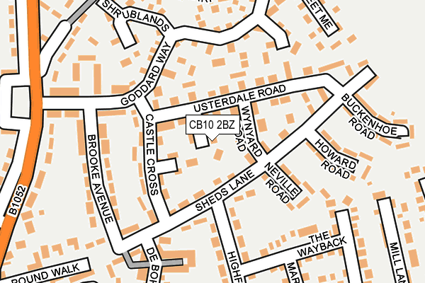 CB10 2BZ map - OS OpenMap – Local (Ordnance Survey)