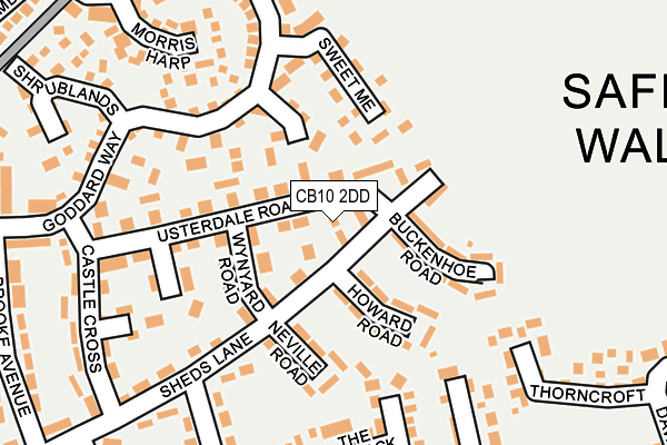 CB10 2DD map - OS OpenMap – Local (Ordnance Survey)