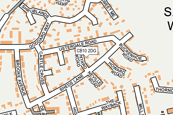 CB10 2DG map - OS OpenMap – Local (Ordnance Survey)