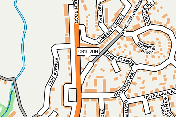 CB10 2DH map - OS OpenMap – Local (Ordnance Survey)