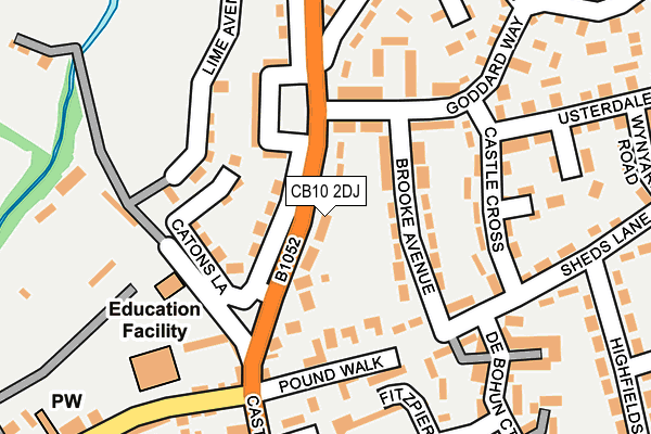 CB10 2DJ map - OS OpenMap – Local (Ordnance Survey)