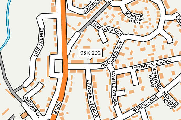 CB10 2DQ map - OS OpenMap – Local (Ordnance Survey)