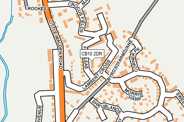 CB10 2DR map - OS OpenMap – Local (Ordnance Survey)
