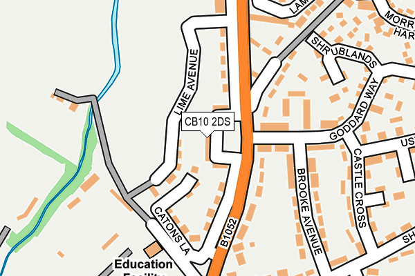 CB10 2DS map - OS OpenMap – Local (Ordnance Survey)