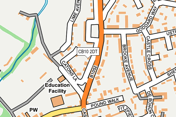 CB10 2DT map - OS OpenMap – Local (Ordnance Survey)