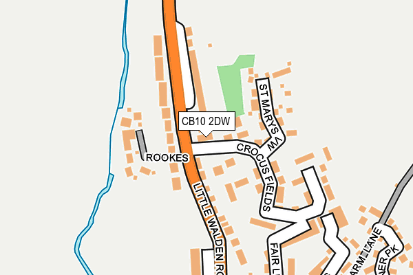 CB10 2DW map - OS OpenMap – Local (Ordnance Survey)