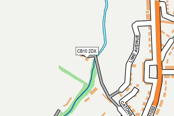 CB10 2DX map - OS OpenMap – Local (Ordnance Survey)
