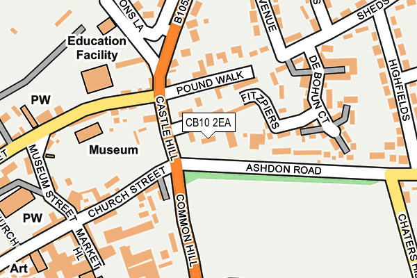 CB10 2EA map - OS OpenMap – Local (Ordnance Survey)