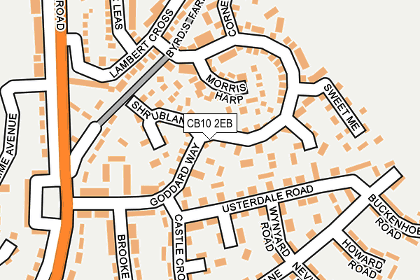 CB10 2EB map - OS OpenMap – Local (Ordnance Survey)