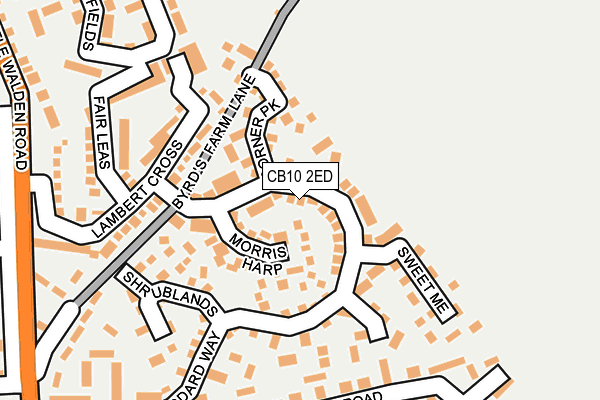 CB10 2ED map - OS OpenMap – Local (Ordnance Survey)