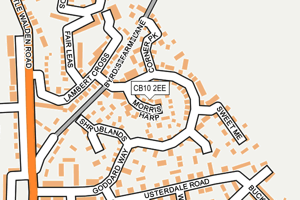 CB10 2EE map - OS OpenMap – Local (Ordnance Survey)