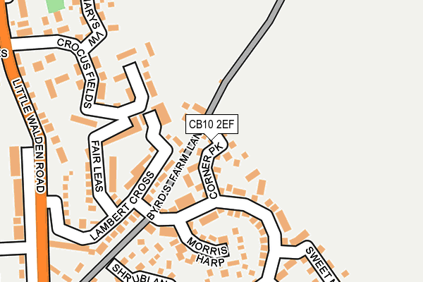 CB10 2EF map - OS OpenMap – Local (Ordnance Survey)