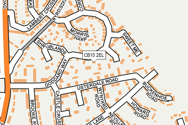 CB10 2EL map - OS OpenMap – Local (Ordnance Survey)
