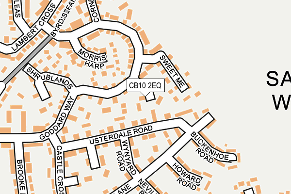 CB10 2EQ map - OS OpenMap – Local (Ordnance Survey)