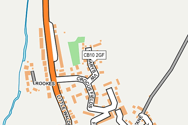 CB10 2GF map - OS OpenMap – Local (Ordnance Survey)