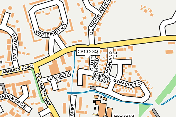 CB10 2GQ map - OS OpenMap – Local (Ordnance Survey)