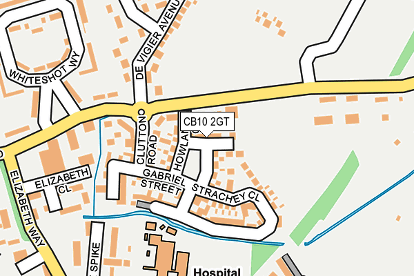 CB10 2GT map - OS OpenMap – Local (Ordnance Survey)