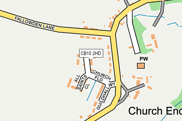 CB10 2HD map - OS OpenMap – Local (Ordnance Survey)