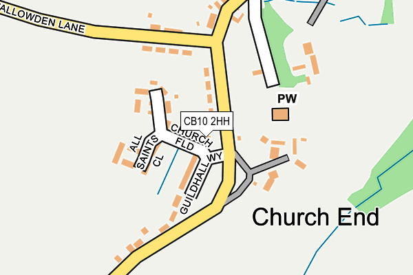 CB10 2HH map - OS OpenMap – Local (Ordnance Survey)