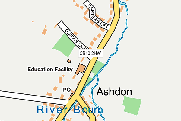 CB10 2HW map - OS OpenMap – Local (Ordnance Survey)