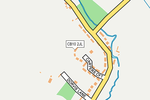 CB10 2JL map - OS OpenMap – Local (Ordnance Survey)