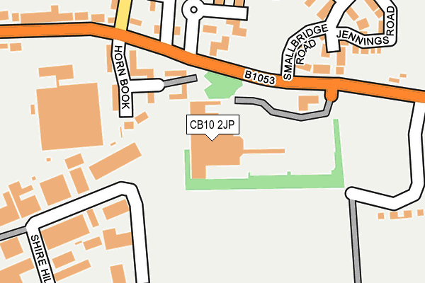 CB10 2JP map - OS OpenMap – Local (Ordnance Survey)