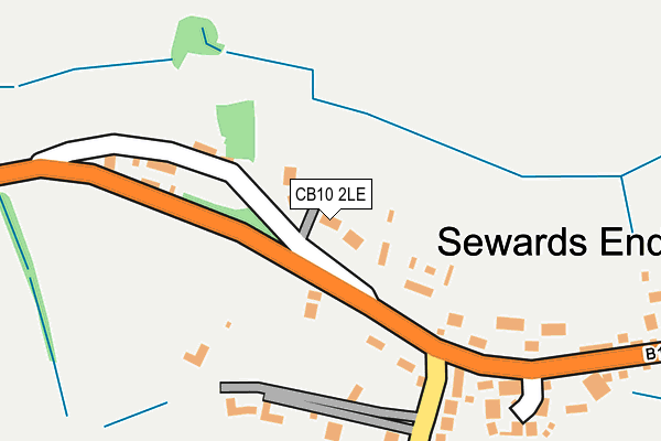 CB10 2LE map - OS OpenMap – Local (Ordnance Survey)