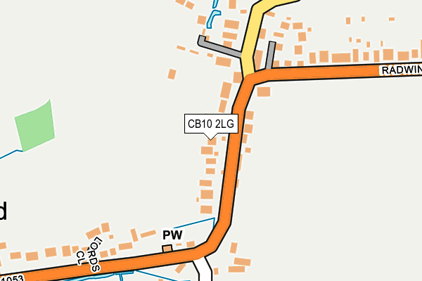 CB10 2LG map - OS OpenMap – Local (Ordnance Survey)