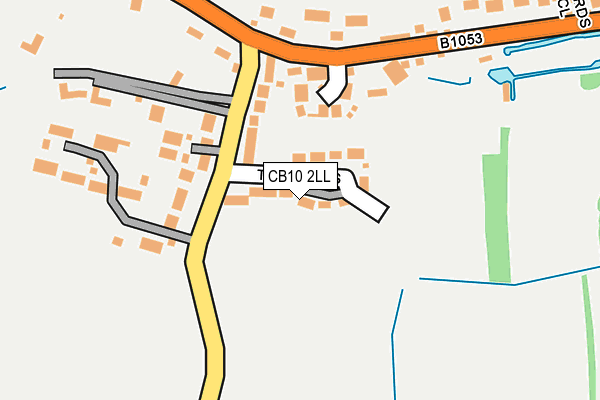 CB10 2LL map - OS OpenMap – Local (Ordnance Survey)