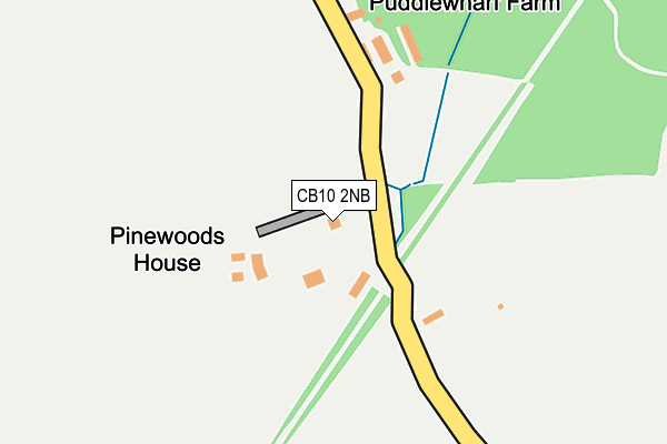 CB10 2NB map - OS OpenMap – Local (Ordnance Survey)
