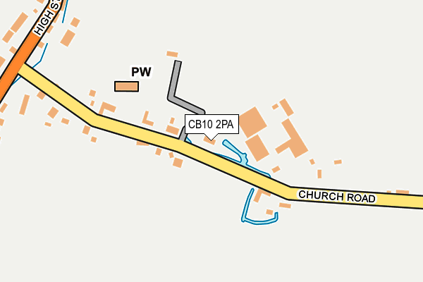CB10 2PA map - OS OpenMap – Local (Ordnance Survey)