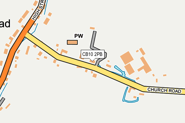 CB10 2PB map - OS OpenMap – Local (Ordnance Survey)